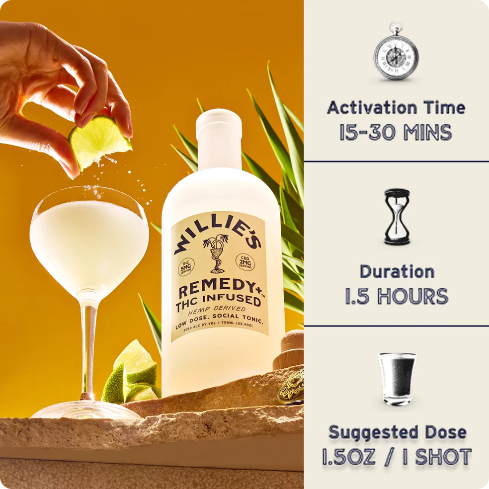 Willie's Remedy+ 5mg  Low Dose 750ml Bottle (Sub Kit) - Image 6