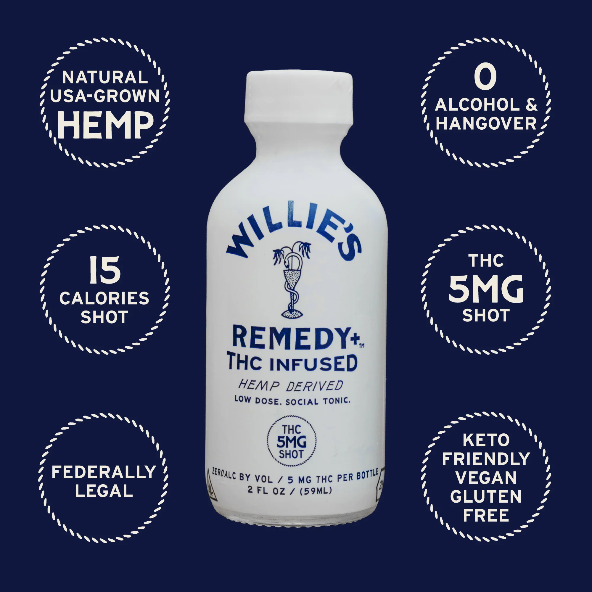 Willie's Remedy+ 5mg Low Dose Shots